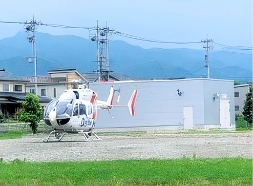 ドクターヘリ離着陸拠点の様子